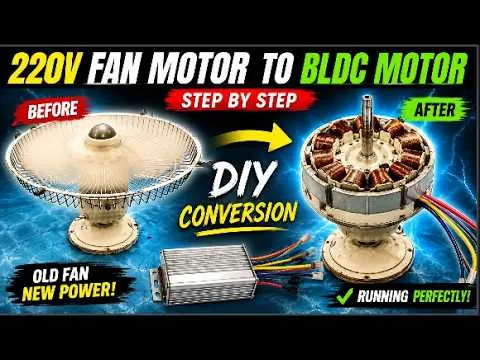 DIY BLDC Motor from Fan Motor