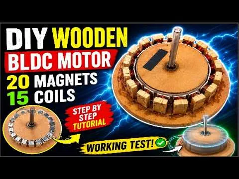 DIY Wooden BLDC Motor