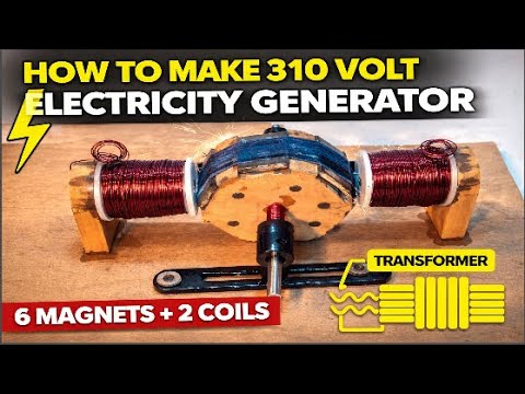 DIY electricity generator using old parts