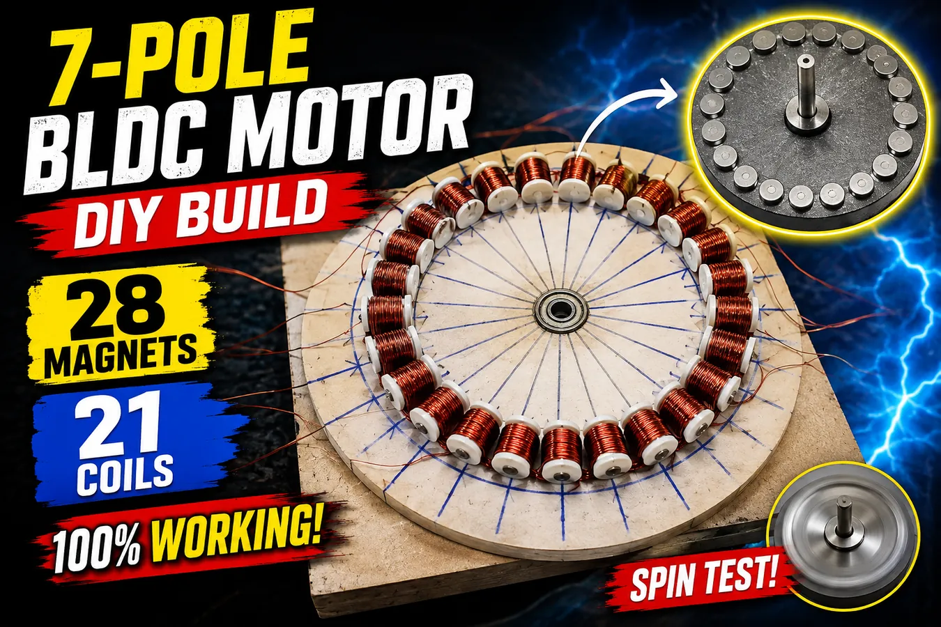 Diy 7 Pole Bldc Motor