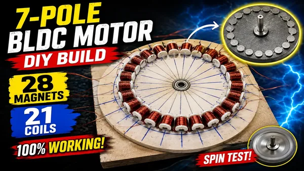 Diy 7 Pole Bldc Motor
