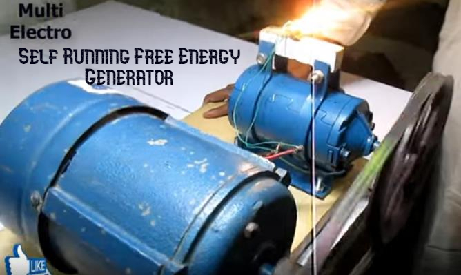 Self Running Free Energy Generator