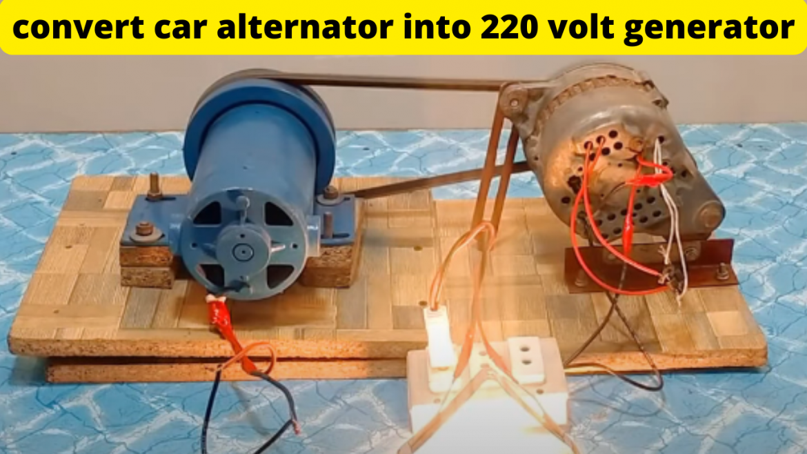 alternator into 220V generator