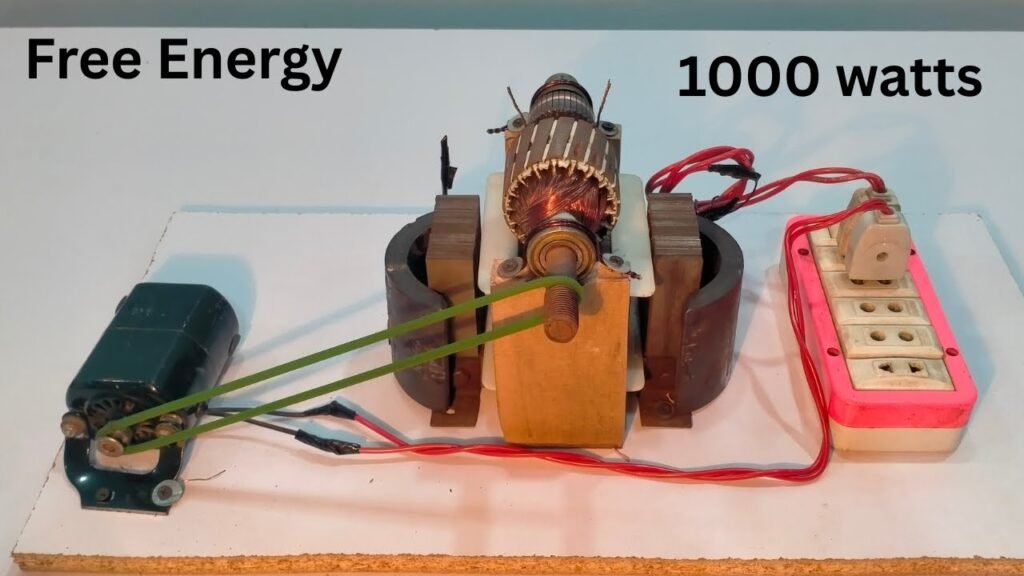 How to Make 1000W 220V Magnet rotor free energy Generator at Home ...